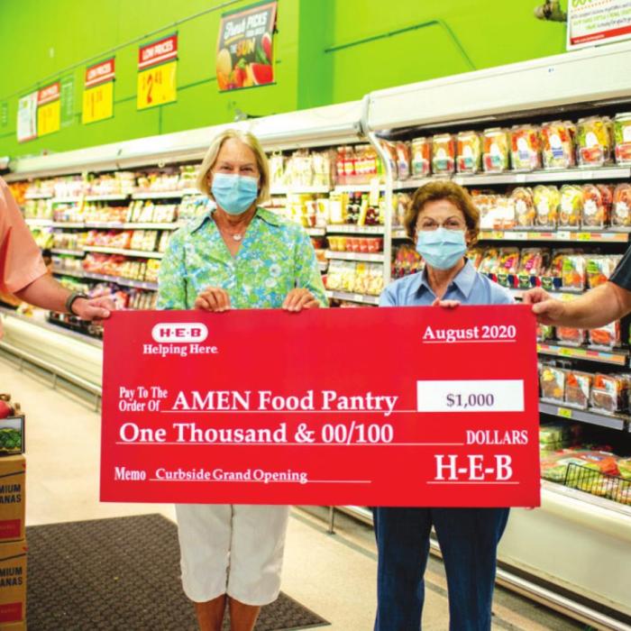 HEB Celebrates Curbside Opening with Donations