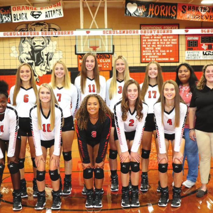 The 2021 Schulenburg varsity volleyball team. Photo by Audrey Kristynik