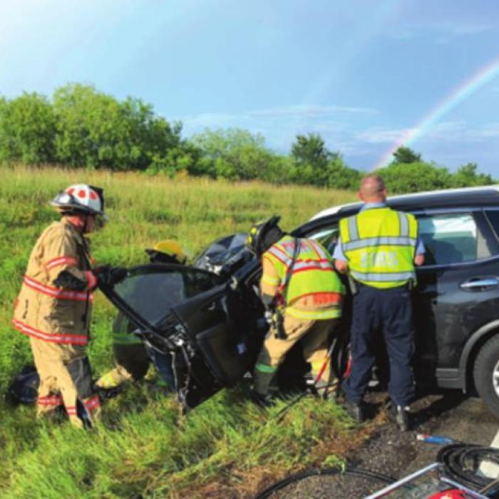 Flatonia Truck Struck, Totaled in Interstate Pileup