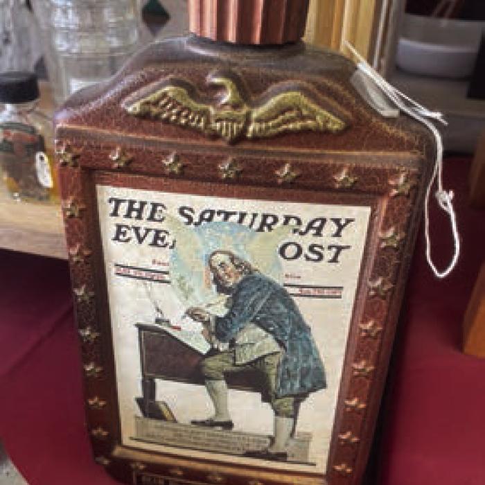 A commemorative bottle of Beam Bourbon from the 1976 Bicentennial.