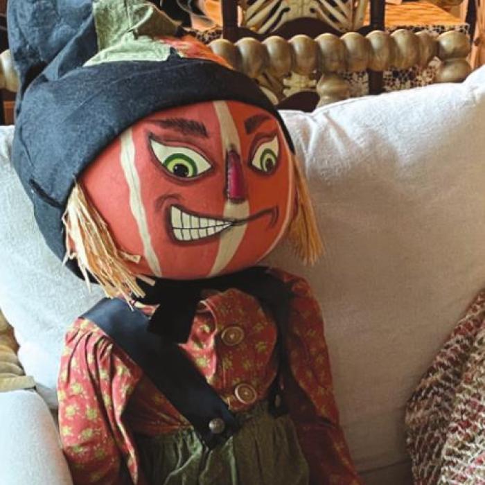 Halloween “guests” at Faith and Eric Clegg’s home.