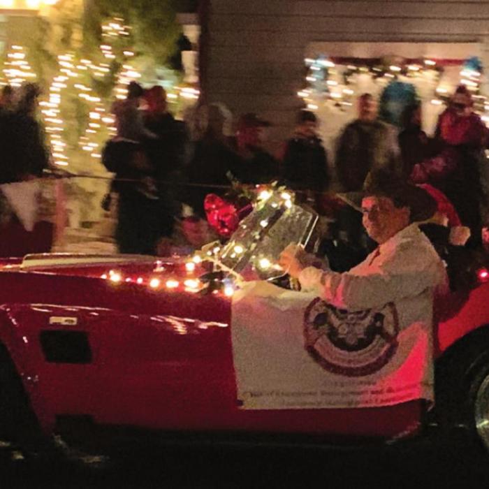 Grand Marshall Fayette County Emergency Management Coordinator Craig Moreau.