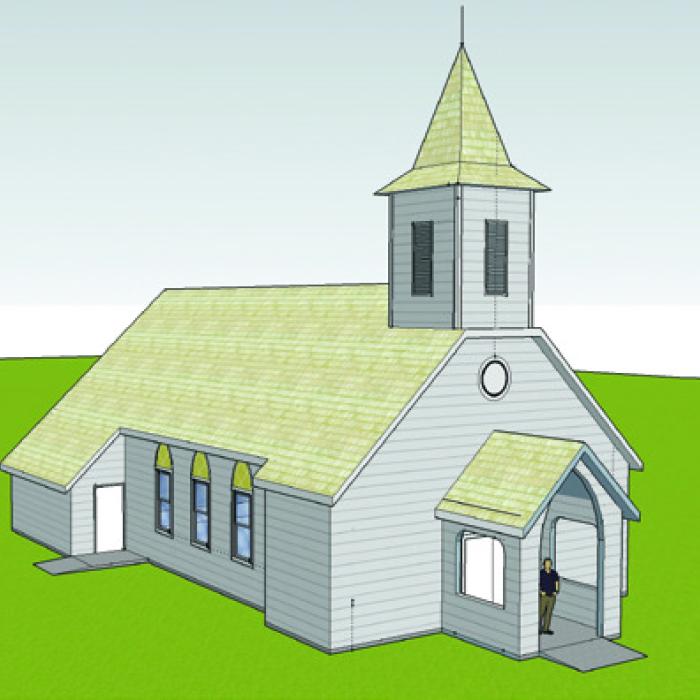 The Texas Czech Heritage and Cultural Center in La Grange will hold a groundbreaking ceremony on Saturday, Oct. 19, for a new Brethren Church that will be built on the TCHCC property. Pictured above is a rendering of the new church.