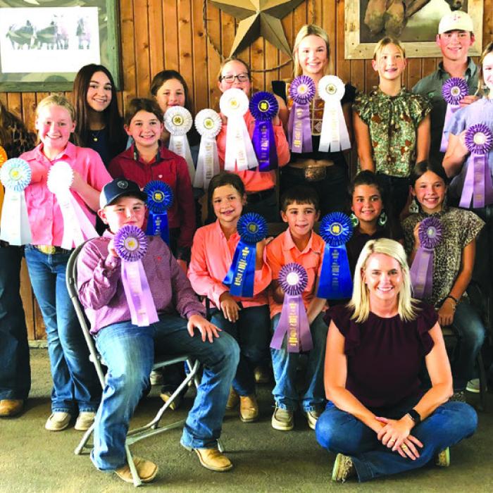 Fayette County 4-H Group who participated in the Guadalupe County Livestock Judging Contest in September.