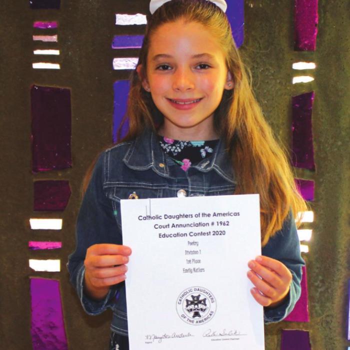 Division 1 (Grades 4-5) POETRY: 1st Emily Keilers