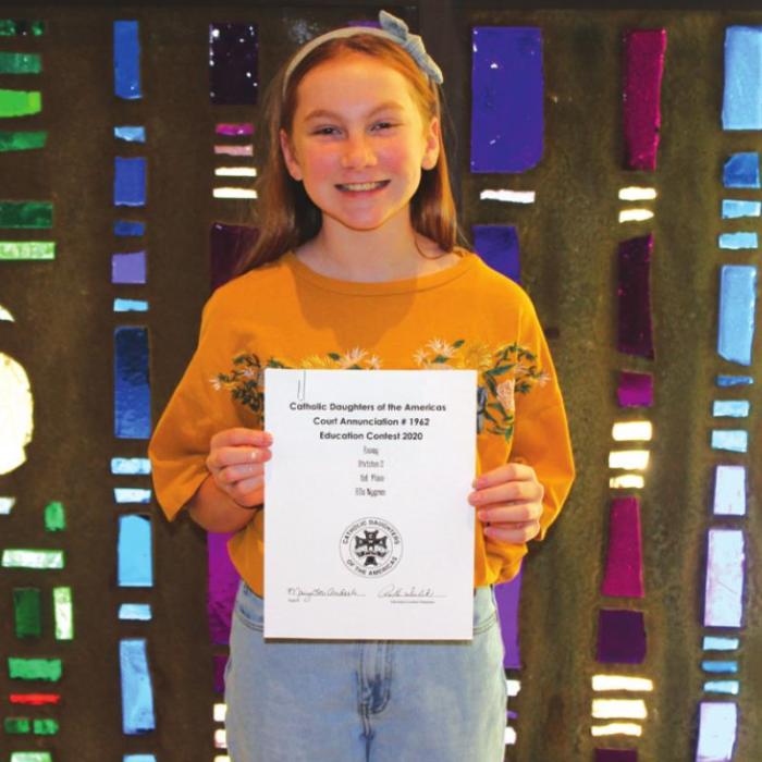 Division 2 (Grades 6-7-8) ESSAY: 1st Ella Nygren.