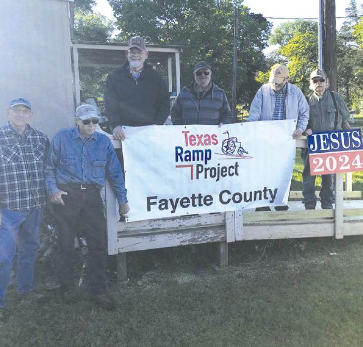 On March 26, Fayette County Texas Ramp Project volunteers rebuilt this 36 ft. ramp on Munke Rd. in La Grange.