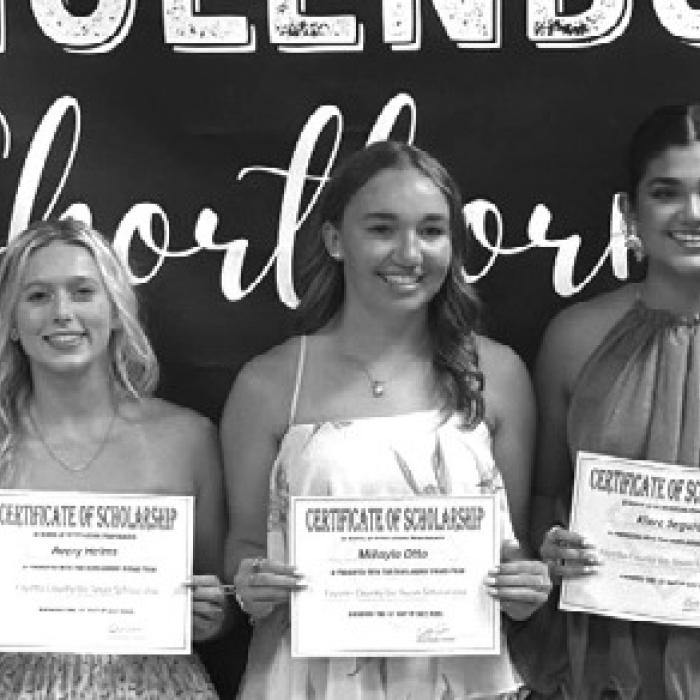 Schulenburg ISD – Kaylee Beyer, Avery Helms, Micayla Otto, Klare Segura, Claire Oeding, Adin Beyer, Go Texan Representative – Brent Lewis