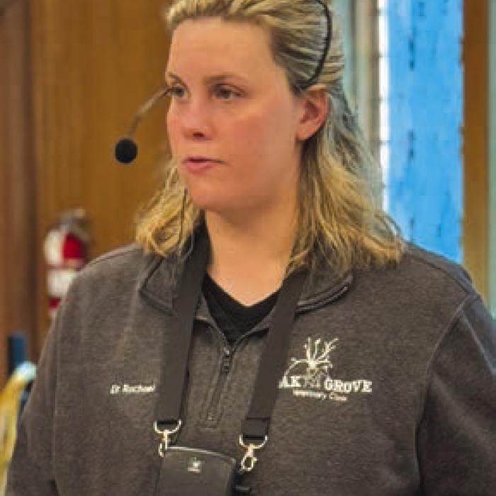 Dr. Rachel with Oak Grove Vet Clinic came to Weimar and talked about keeping pets and large animals safe and healthy through the heat of summer.