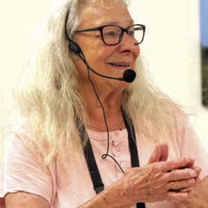 Cindy Meredith with The Herb Cottage in Hallettsville joined for Lunch and Learn recently and shared information about teas that can be made from plants.
