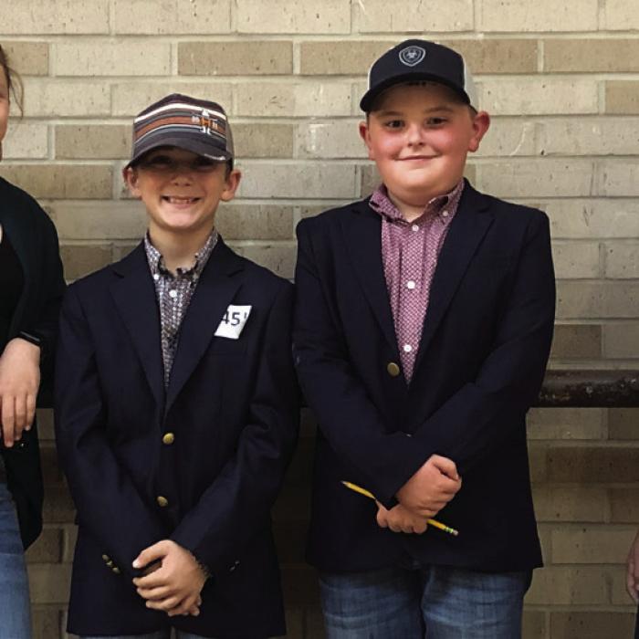 10th Place Junior Team: Addison Berckenhoff, Crockett Guenther, Abraham McBride, and Alexis Berckenhoff.