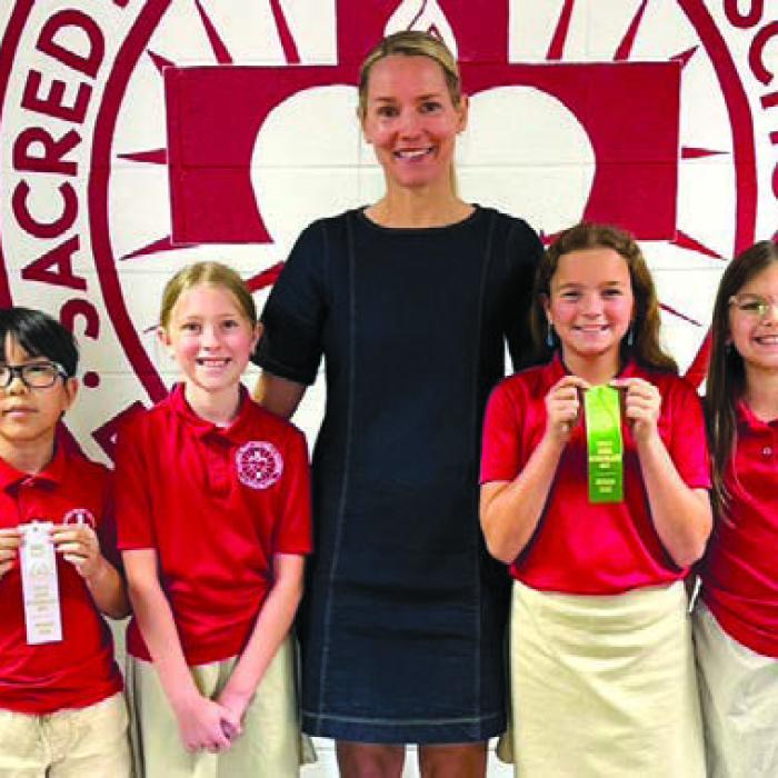 Spelling: 4th Grade, Austin To-3rd, Hazel Gaertner-Honorable Mention, Nova Wennermark-participant, Bailey Tousek-alternate; Coach: Ms. Dawn Cowen.