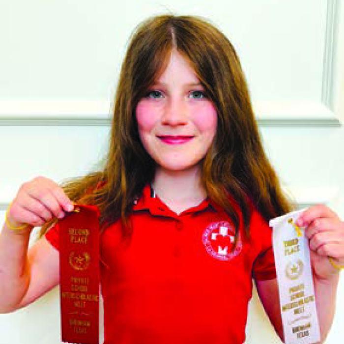 Presley Byler (5th Grade) was not present for PSIM picture day - she placed 2nd in Bible Drill, 3rd in Impromptu Speaking, and was a participant in Dictionary Skills.