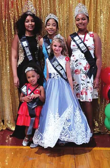 Right: The La Grange Juneteenth Pageant took place Saturday evening, June 18. The winners were: (front, from left) Tiny Miss Maliyah Workman, Little Miss Kinley Busha, (back) Miss Juneteenth Dajalia Watson, Pre-teen Miss Ally Salinas and Junior Miss Ke’Anna Henderson; and Junior Mr. Tyler Davis (not pictured). The pageant coordinator was Traye Wright.