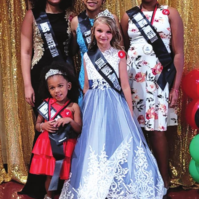 Right: The La Grange Juneteenth Pageant took place Saturday evening, June 18. The winners were: (front, from left) Tiny Miss Maliyah Workman, Little Miss Kinley Busha, (back) Miss Juneteenth Dajalia Watson, Pre-teen Miss Ally Salinas and Junior Miss Ke’Anna Henderson; and Junior Mr. Tyler Davis (not pictured). The pageant coordinator was Traye Wright.
