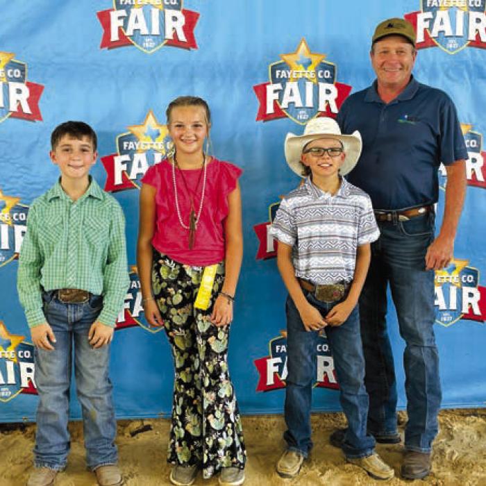 Overall High Point Junior, Sponsor Capital Farm Credit, Representative Tim Knesek, 1st place-Crockett Guenther, 2nd place-Kaylyn Beseda, and 3rd place-Tate Fritsch.