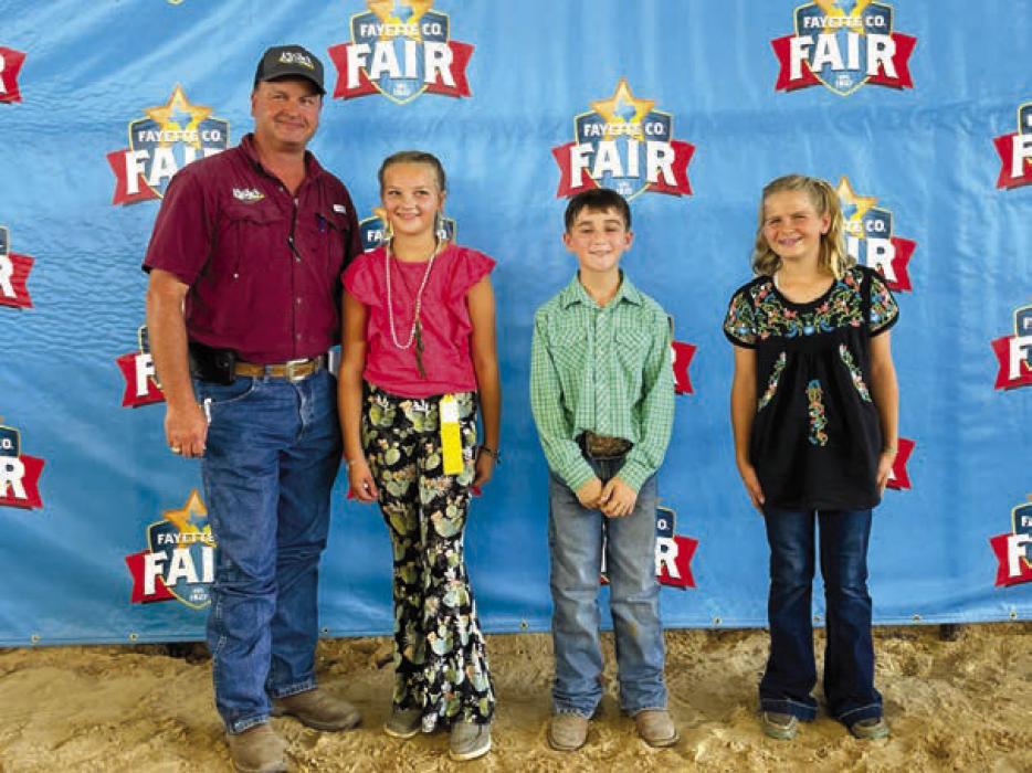 Junior Record book/Interview, Sponsor Kleiber Tractor and Equipment, Representative Patrick Hinze, 1st place-Kaylyn Beseda, 2nd place-Crockett Guenther, and 3rd place-Bryna Pittman.