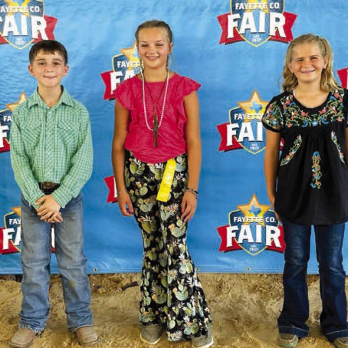 Junior Salesmanship, Sponsor Round Top State Bank, 1st place Crockett Guenther, 2nd place-Kaylyn Beseda, and 3rd place-Bryna Pittman.