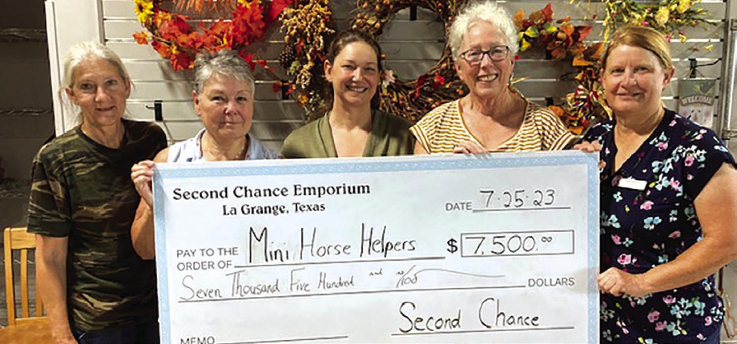 Second Chance Donates to Mini Horse Helpers