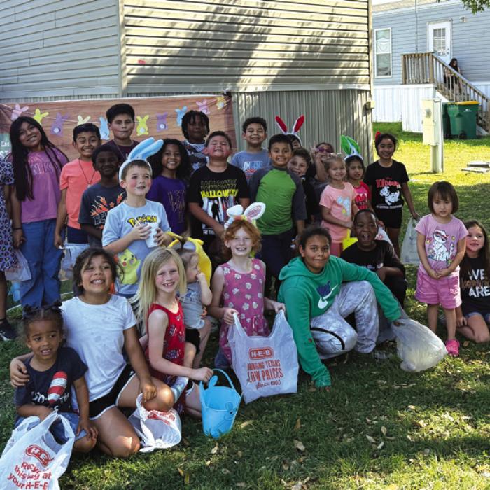 The kids at Country Way Village in La Grange got into the Easter spirit a week early. They enjoyed an Easter egg hunt and a visit from the Easter bunny on Friday, April 11.