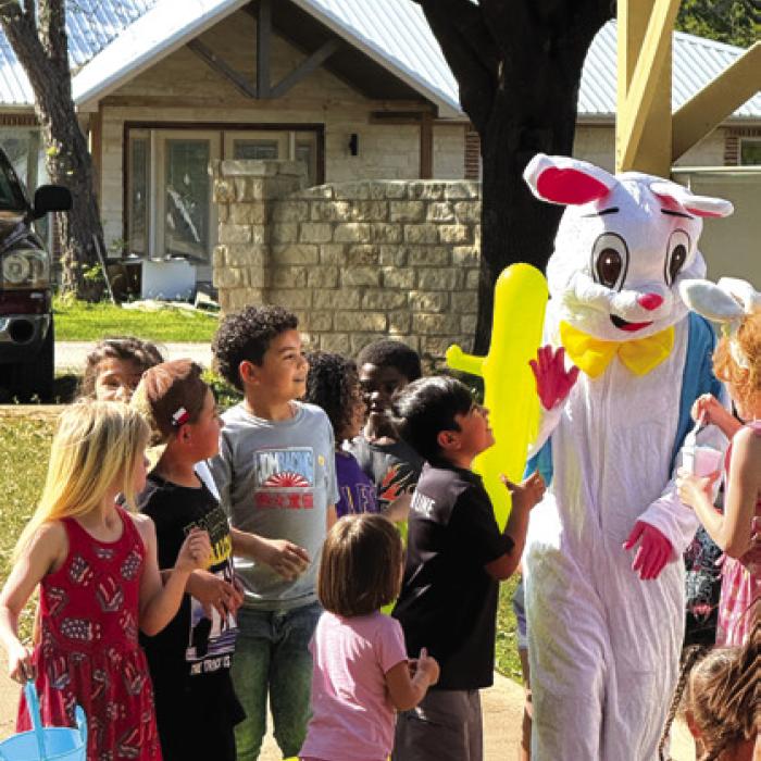 The kids at Country Way Village in La Grange got into the Easter spirit a week early. They enjoyed an Easter egg hunt and a visit from the Easter bunny on Friday, April 11.