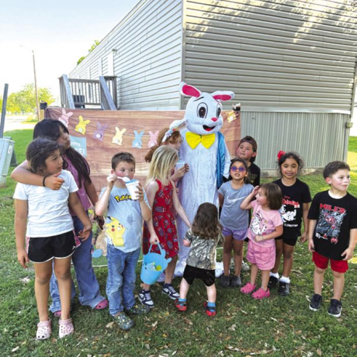 The kids at Country Way Village in La Grange got into the Easter spirit a week early. They enjoyed an Easter egg hunt and a visit from the Easter bunny on Friday, April 11.