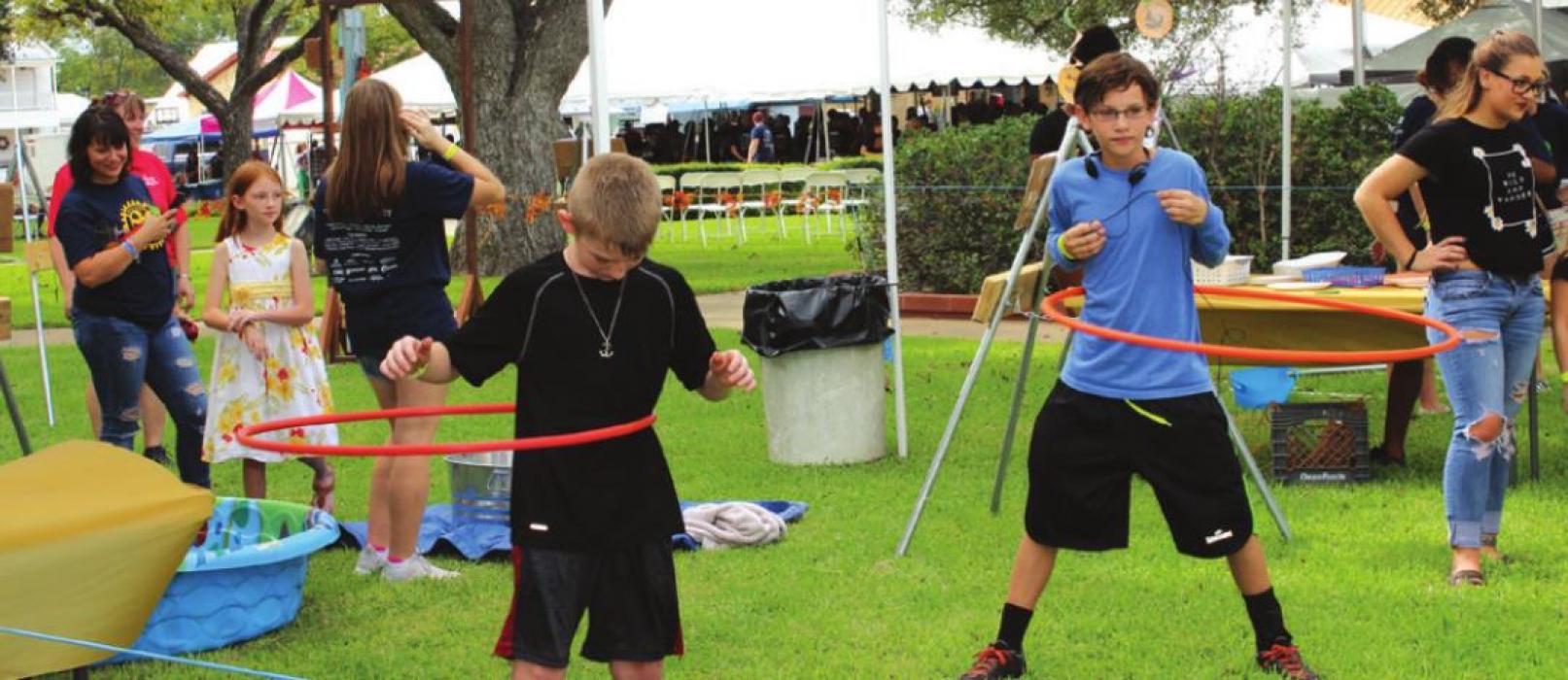 Children’s activities will be provided on the courthouse lawn during Oktoberfest. Images from the 2019 Oktoberfest
