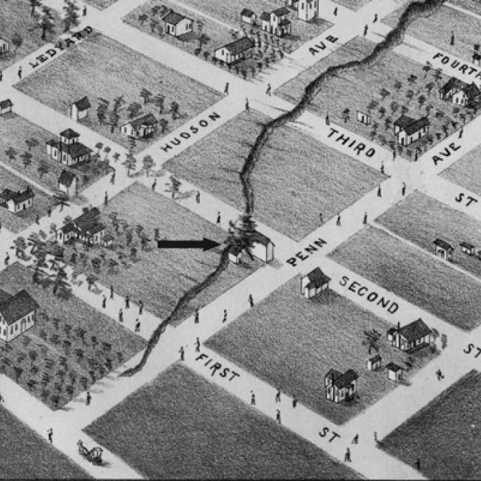 Although shuttered by 1881 when Augustus Koch drew this Birds Eye View of Flatonia, the arrow marks the approximate location of the former Flato-Amsler Brewery. The tree on this corner has now grown to enormous size. Was it due to extra nutrients in the soil from spillage of yeast and hops? Footprints Of Fayette Fayette County is one of the most historic counties in Texas. In this weekly feature from the County Historical Commission, a rotating group of writers looks back at local history.