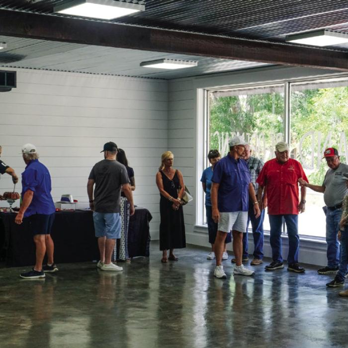 Pictured above are some of the attendees inside the newly-renovated space.