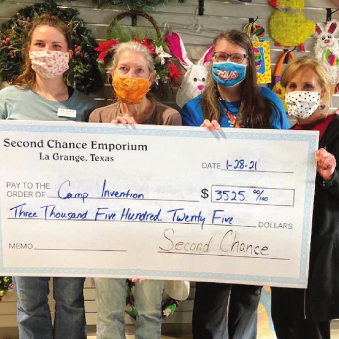 Second Chance Donates to Camp Invention