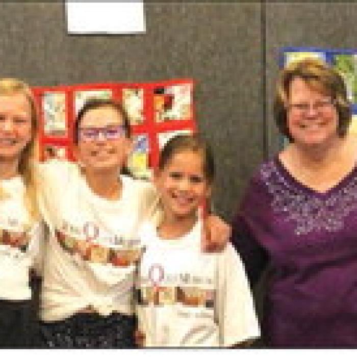 Texas Quilt Museum – ARTS Kids Quilt Camp 2 - (pictured, from left) Jordan Milz, Reagan Zapalac, Amelia Biernacki, Ava Wied, Laurie Talbert, Nevaeh Muras, and Makenna Emmel.