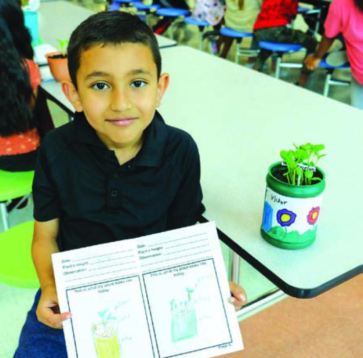 Second Graders Show Off Plants at Annual Show