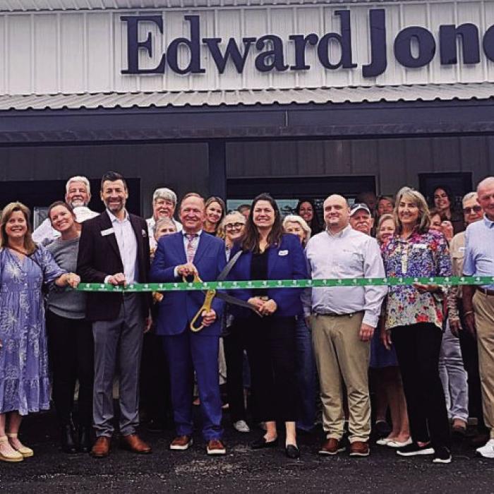 Chamber Hosts Ribbon Cuttings for Edward Jones, Saint Cecilia’s Church