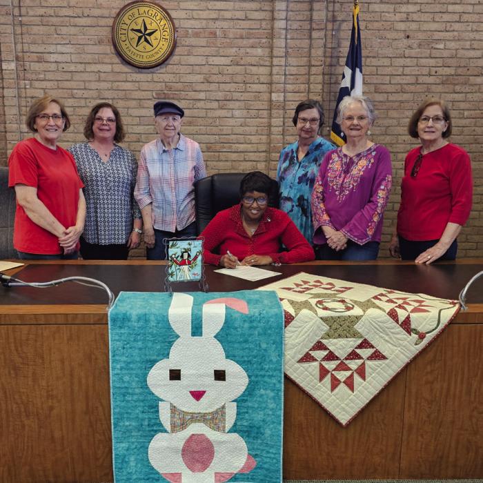 La Grange Designates February as Quilt Month; Big Show This Week