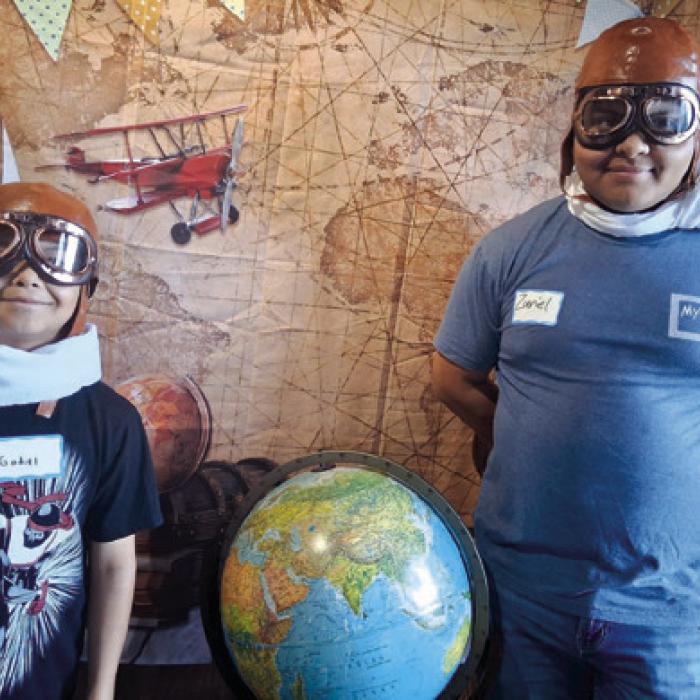 The Robles Brothers Gadiel and Zuriel prepare to fly around the globe.