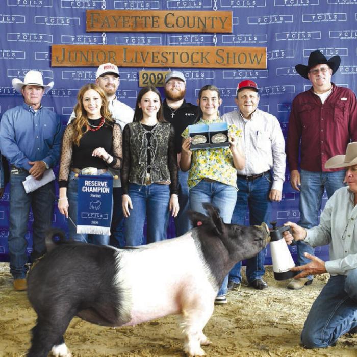 2026 Fayette County Junior Livestock Show Reserve Champions