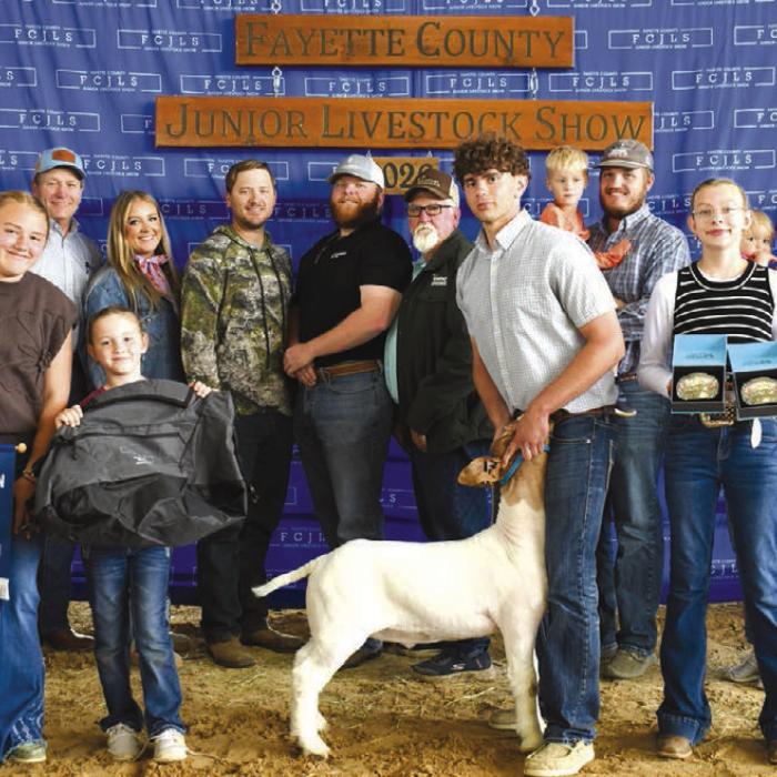 2026 Fayette County Junior Livestock Show Reserve Champions