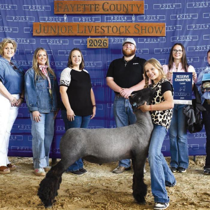 2026 Fayette County Junior Livestock Show Reserve Champions