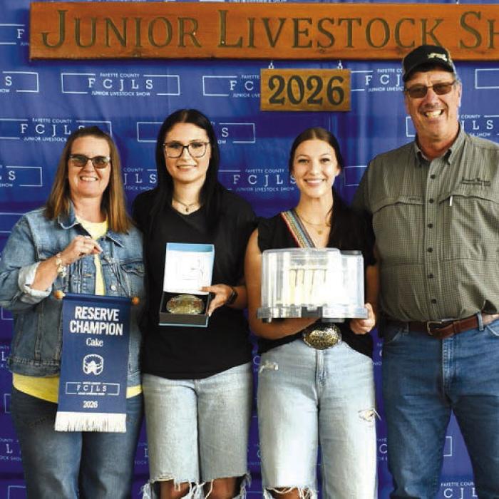2026 Fayette County Junior Livestock Show Reserve Champions