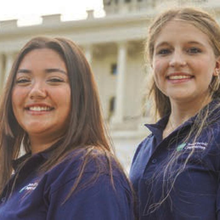 Rylynn Thumann of Weimar, and Reagan Moreau of Round Top, were chosen to participate in the 2024 Government-in-Action-Youth Tour to Washington, D.C. You could be next. Apply today.