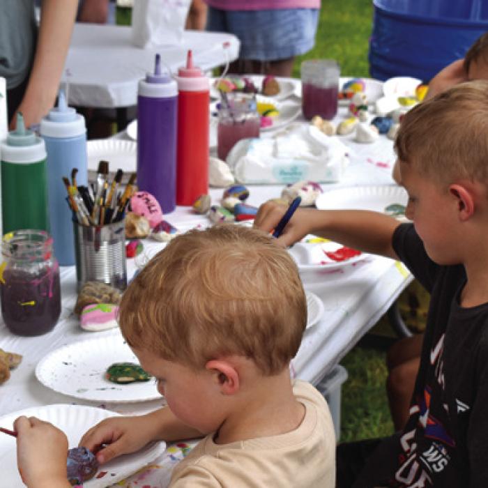 Children’s Booth at Artwalk.
