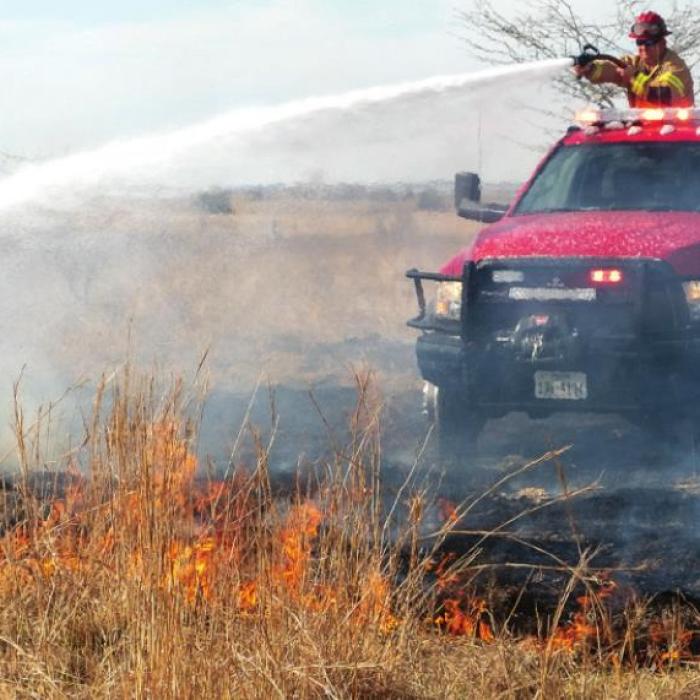Two Welders Fight Fire With Buckets Until Help Arrives