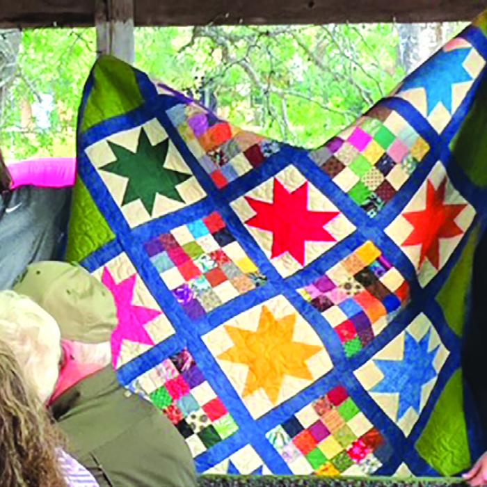 St. Paul Lutheran quilt fetched over $300 at the recent auction held by the Sons of Hermann.