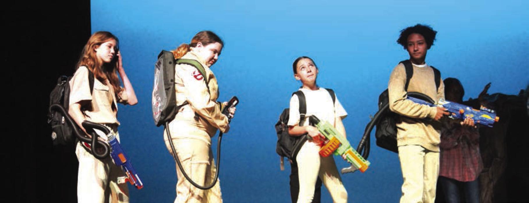 Apparition Apprehenders, the play’s take on the Ghostbusters.