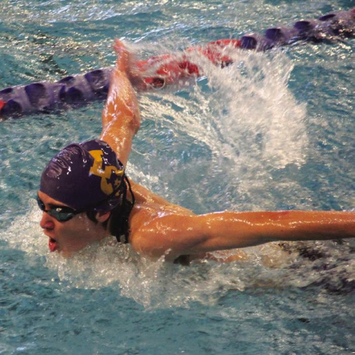 Gage Mihatsch in action at the Grapevine meet.