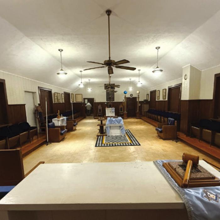 Refreshed lodge room.