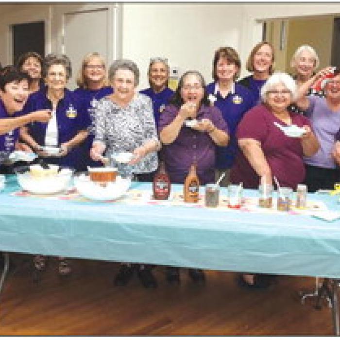 CDA Holds Ice Cream Social in Flatonia