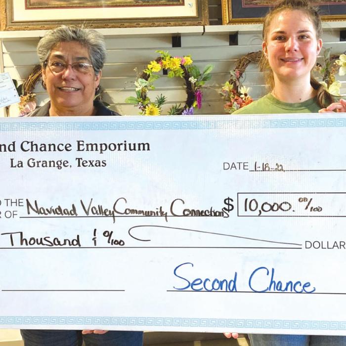 Navidad Valley Community Connections Receives $10,000 Second Chance Grant