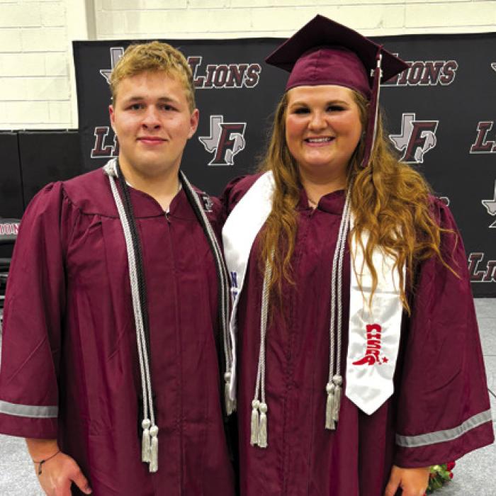 Brody Schoettlin and Jordyn Hunger, both graduates from Fayetteville High School.