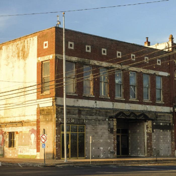 City employees moved from the building in 2024 after structural issues were discovered following some heavy rain events. It has since been stripped of its modern facade.